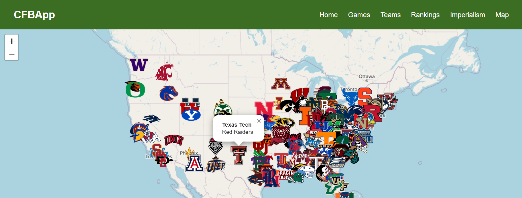 FBS Map page